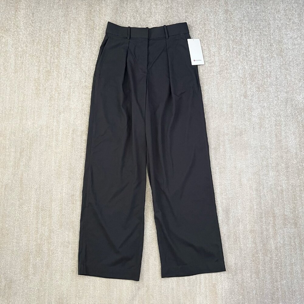 NWT Lululemon Pleat-Front High Rise Trousers Pants 10